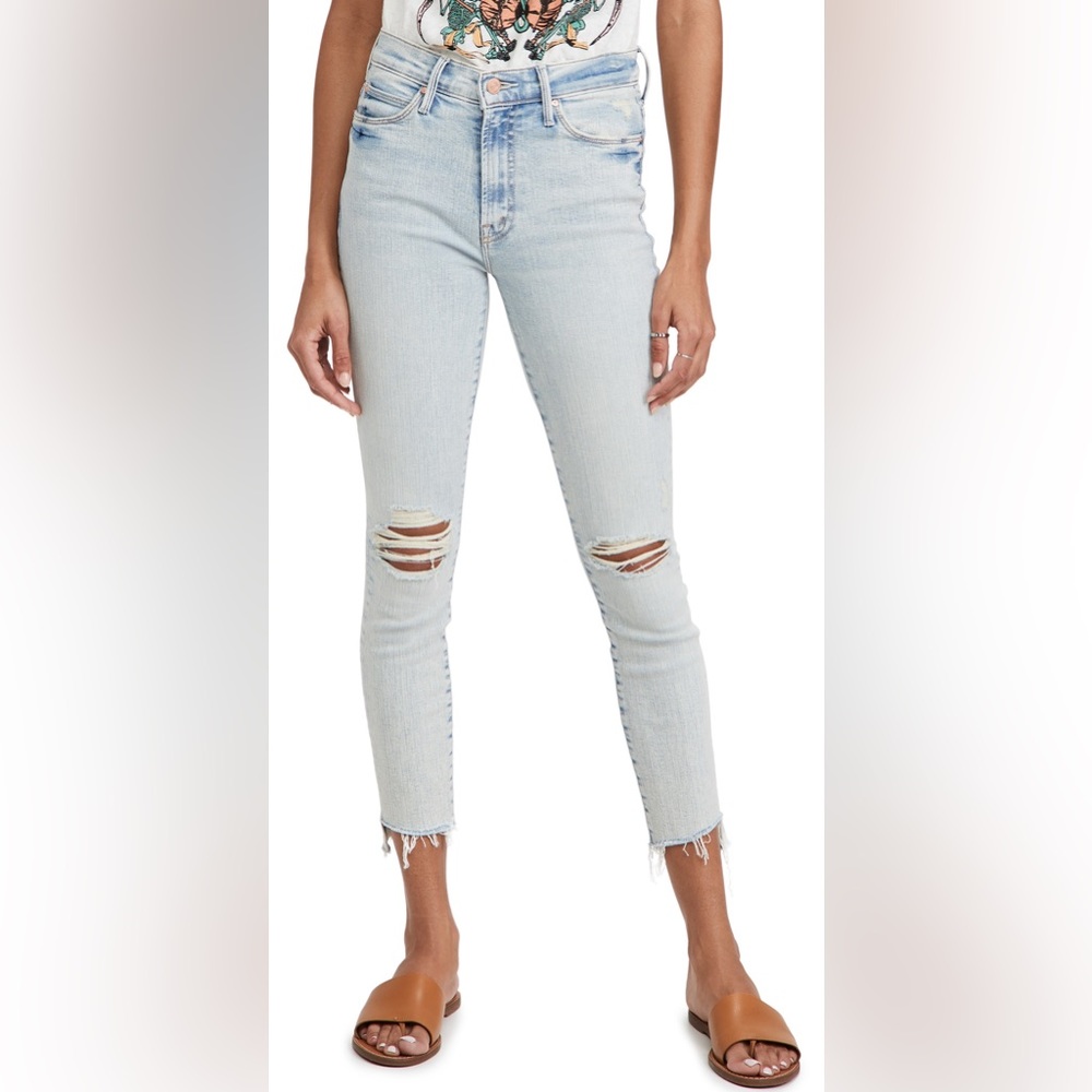 MOTHER The Stunner Ankle Stepfray Jeans